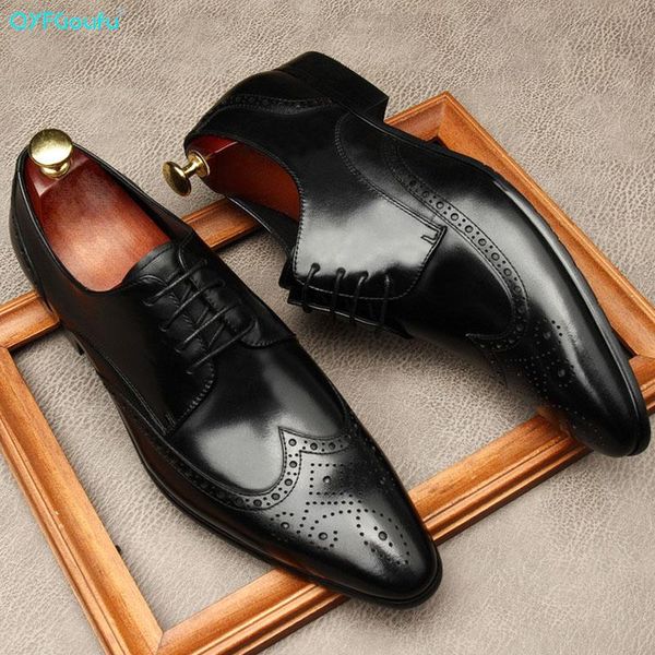 qyfcioufu 2020 men formal shoes leather oxford shoes for men dressing wedding men's brogues office lace up genuine leather, Black
qyfcioufu 2020 men formal shoes leather oxford shoes for men dressing wedding men's brogues office lace up genuine leather, Black