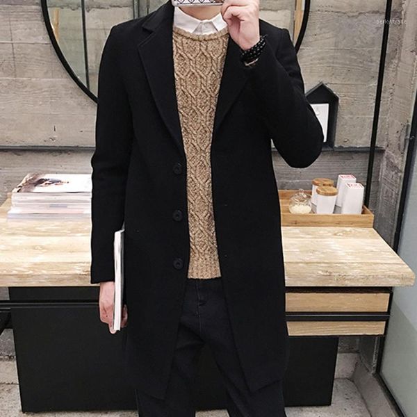 men's wool & blends korean lapel business men coat winter autumn coats minimalist solid khaki casual black blue woolen overcoat work ou
men's wool & blends korean lapel business men coat winter autumn coats minimalist solid khaki casual black blue woolen overcoat work ou