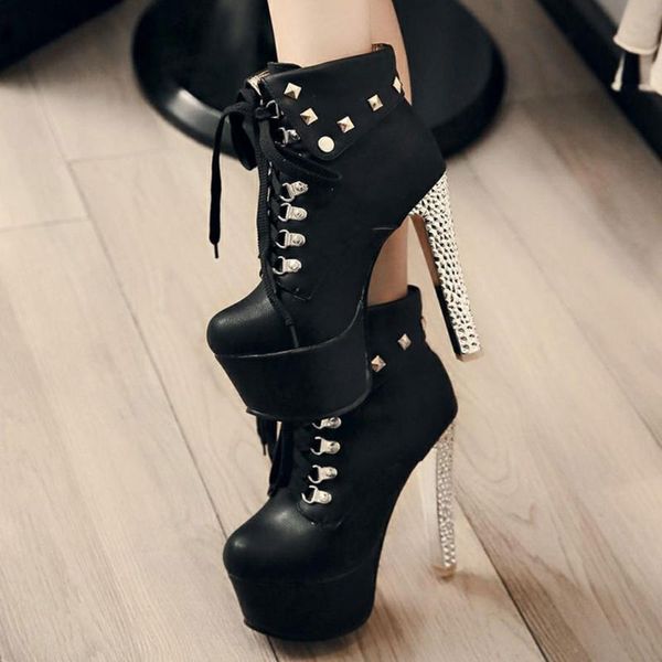 boots lapolaka extreme high heels shoelaces platform ankle boot party fashion winter woman shoes female, Black
boots lapolaka extreme high heels shoelaces platform ankle boot party fashion winter woman shoes female, Black