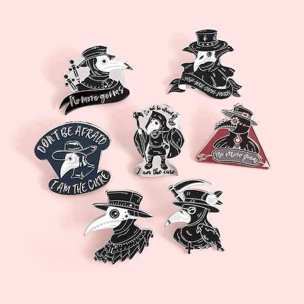 punk plague doctor enamel lapel pins gothic brooches badges black death fashion pins gifts friends, Gray
punk plague doctor enamel lapel pins gothic brooches badges black death fashion pins gifts friends, Gray