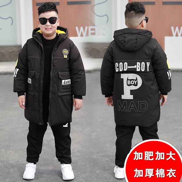 winter clothes boys, fattening up for middle and large children's thick cotton padded jacket, medium, Blue;gray
winter clothes boys, fattening up for middle and large children's thick cotton padded jacket, medium, Blue;gray