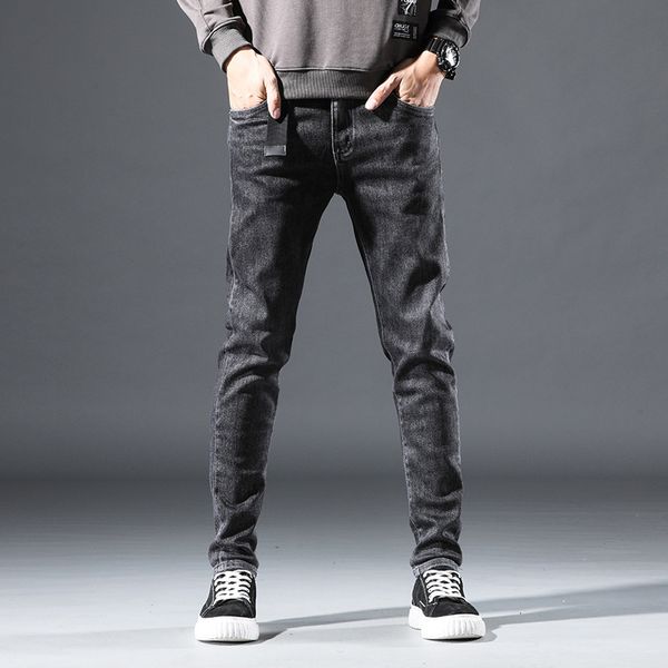 autumn and winter pocket embroidery jeans slim fit pants korean new fashion brand men's trousers, Blue
autumn and winter pocket embroidery jeans slim fit pants korean new fashion brand men's trousers, Blue