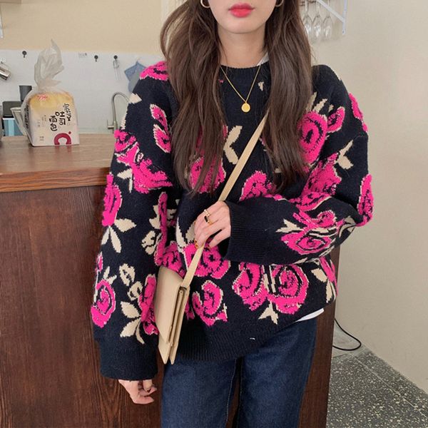 colorfaith new autumn winter women's sweaters pullovers warm korean embroidery floral vintage wild lady jumpers sw1094jx 210203, White;black
colorfaith new autumn winter women's sweaters pullovers warm korean embroidery floral vintage wild lady jumpers sw1094jx 210203, White;black