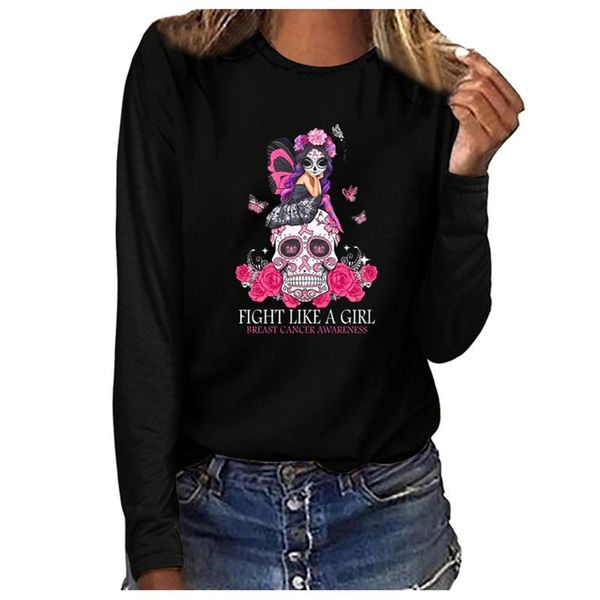 women's blouses & shirts plus size black long sleeves women breast cancer casual o-neck pullover blouse korean style blusas mujer de mo, White
women's blouses & shirts plus size black long sleeves women breast cancer casual o-neck pullover blouse korean style blusas mujer de mo, White