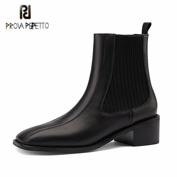 prova perfetto new style women boots square toe genuine leather chunky heel black dark brown plush high heel ankle boots sexy
prova perfetto new style women boots square toe genuine leather chunky heel black dark brown plush high heel ankle boots sexy