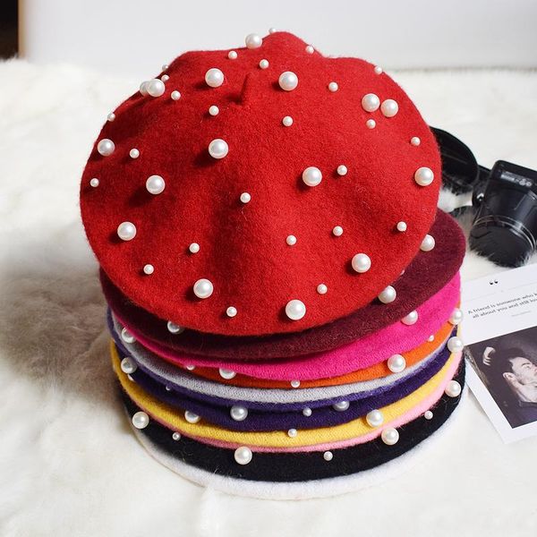 2020 winter women wool berets luxury pearl rivet vintage cashmere female warm beret hats girls flat cap beret for lady, Blue;gray
2020 winter women wool berets luxury pearl rivet vintage cashmere female warm beret hats girls flat cap beret for lady, Blue;gray