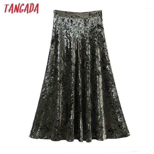 tangada 2020 autumn winter women solid velvet skirts faldas mujer side zipper female a-line skirt sl1641, Black
tangada 2020 autumn winter women solid velvet skirts faldas mujer side zipper female a-line skirt sl1641, Black