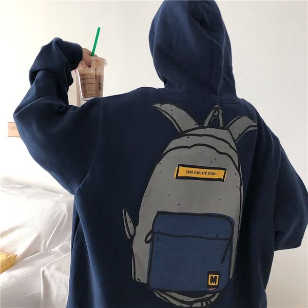 hooded women's autumn winter korean version of large and loose student's homestay masked boarding boarding in women's clothin, Black
hooded women's autumn winter korean version of large and loose student's homestay masked boarding boarding in women's clothin, Black