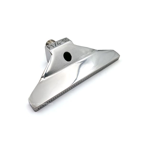 Image of YS 1/4 BSPT SS Stainless Steel Metal F797 110mm Ultra Wide Wind Jet Cleaning Air Nozzle
