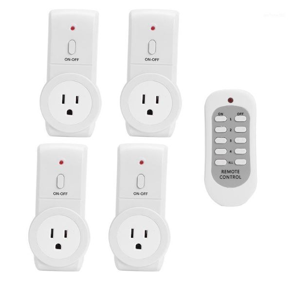 4pcs us plug power outlet led light remote controlled switch socket wireless remote control1
4pcs us plug power outlet led light remote controlled switch socket wireless remote control1