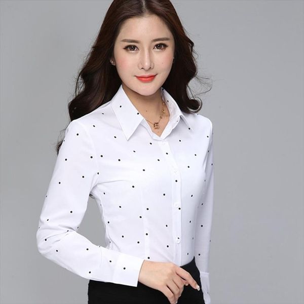 fashion korean women blouse spring long sleeve dot women shirts 3xl female offics lady work shirts blusas mujer de moda, White
fashion korean women blouse spring long sleeve dot women shirts 3xl female offics lady work shirts blusas mujer de moda, White