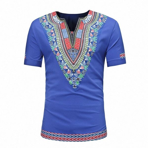 men's t shirt graphic tribal v neck casual daily short sleeve lightweight fashion big and tall boho blue m05o#, White;black