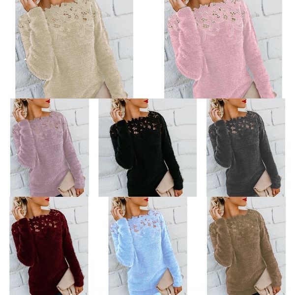 jgvb7 long solid color stitching women's sleeve om8819 women's lace sweater color stitching solid lace long sleeve sweater om8819, White;black
jgvb7 long solid color stitching women's sleeve om8819 women's lace sweater color stitching solid lace long sleeve sweater om8819, White;black