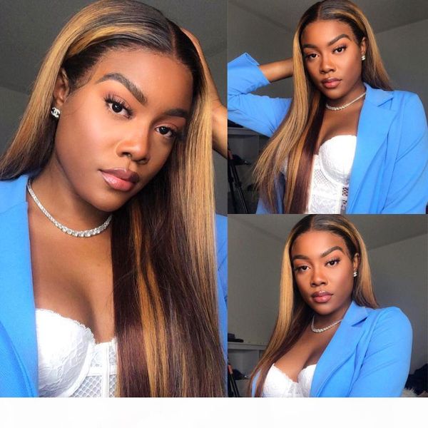 180 density ombre highlight straight lace front wig hd transparent straight lace front human hair wigs remy t part brazilian wig, Black;brown 
180 density ombre highlight straight lace front wig hd transparent straight lace front human hair wigs remy t part brazilian wig, Black;brown