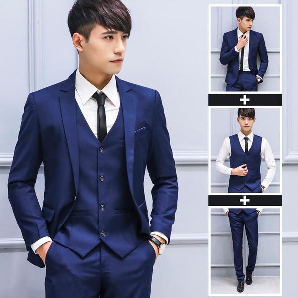 men's suits & blazers polyester material business suit single button casual set decoration small male, White;black
men's suits & blazers polyester material business suit single button casual set decoration small male, White;black