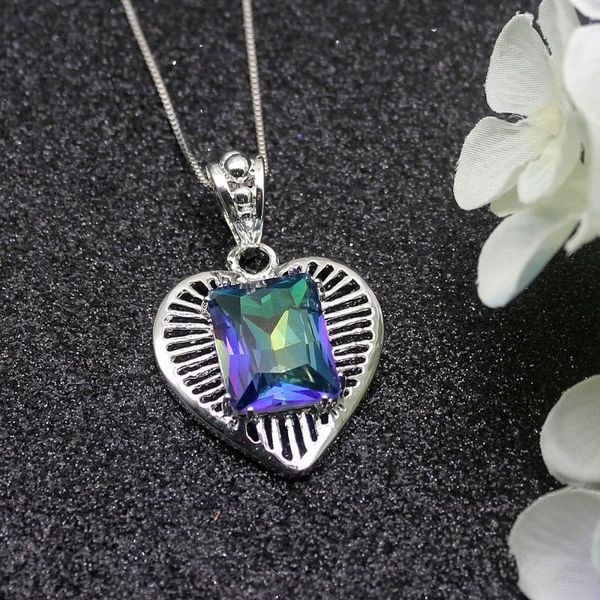 rare stylish rainbow fire mystic z925 sterling silver color charms women pendant chain necklace 20 inch
rare stylish rainbow fire mystic z925 sterling silver color charms women pendant chain necklace 20 inch