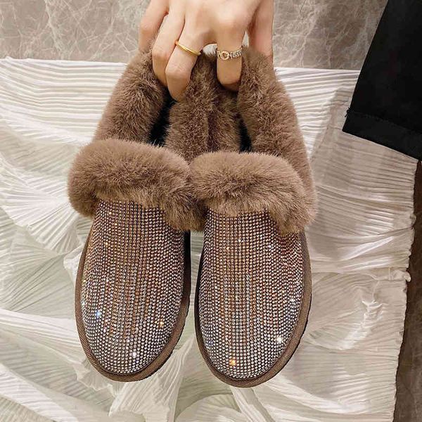 shiny full diamond fur warm ankle boots for women slip on short plush snow boots woman luxury rhinestones flat shoes drop ship, Black
shiny full diamond fur warm ankle boots for women slip on short plush snow boots woman luxury rhinestones flat shoes drop ship, Black