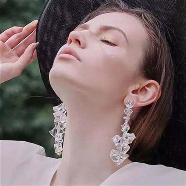 dangle & chandelier fflacell 2021 irregular geometric transparent crystal personality long drop earrings for women girls jewelry gifts, Silver
dangle & chandelier fflacell 2021 irregular geometric transparent crystal personality long drop earrings for women girls jewelry gifts, Silver