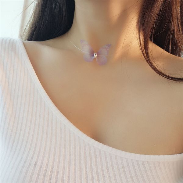 chokers butterfly crystal colorful necklace 3d fashion invisible fish line silk necklaces for elegant women gift wholesale jewelry, Silver
chokers butterfly crystal colorful necklace 3d fashion invisible fish line silk necklaces for elegant women gift wholesale jewelry, Silver