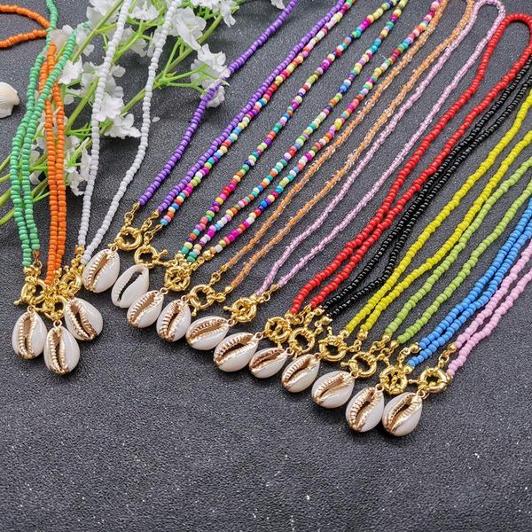 17 style color beads choker necklaces for women bohemian natural shell pendant necklace female 2020 fashion jewelry new arrival, Silver
17 style color beads choker necklaces for women bohemian natural shell pendant necklace female 2020 fashion jewelry new arrival, Silver