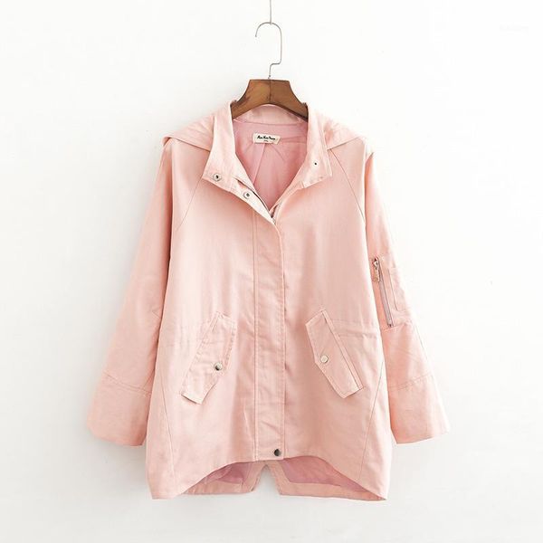 large size women's jacket 2020 spring new windbreaker solid color loose long section jackets slim hooded casual cotton outerwear1, Tan;black
large size women's jacket 2020 spring new windbreaker solid color loose long section jackets slim hooded casual cotton outerwear1, Tan;black