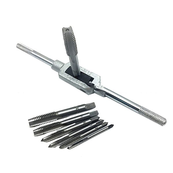 7pc thread tap m3-m12 + tap wrench metal processing wrench holder metal screw holder
7pc thread tap m3-m12 + tap wrench metal processing wrench holder metal screw holder