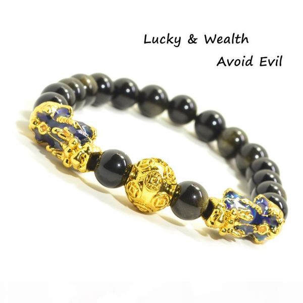 feng shui gold obsidian stone beads bracelet men women wristband pixiu wealth and good luck black bracelets jewelry
feng shui gold obsidian stone beads bracelet men women wristband pixiu wealth and good luck black bracelets jewelry