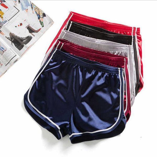 european and american style satin smooth sports female high waist fitness running yoga shorts women slim sportswear xl, White;black
european and american style satin smooth sports female high waist fitness running yoga shorts women slim sportswear xl, White;black