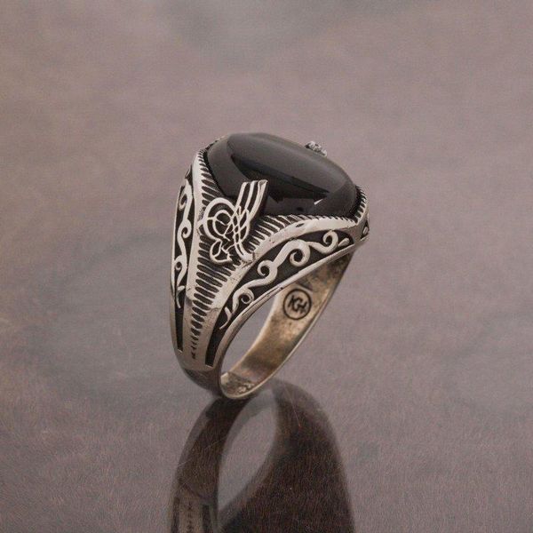 cluster rings 925 sterling black onyx stone state coat of arms patterned silver ring fashion turkish quality handmade jawelery, Golden;silver
cluster rings 925 sterling black onyx stone state coat of arms patterned silver ring fashion turkish quality handmade jawelery, Golden;silver