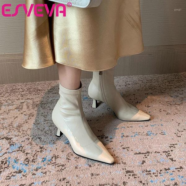 boots esveva 2021 pointed toe thin med heel pu leather ankle women shoes western style black size 34-391
boots esveva 2021 pointed toe thin med heel pu leather ankle women shoes western style black size 34-391