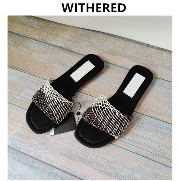 slippers withered england style ins fashion blogger simple summer weave beach women shoes woman flat1, Black
slippers withered england style ins fashion blogger simple summer weave beach women shoes woman flat1, Black