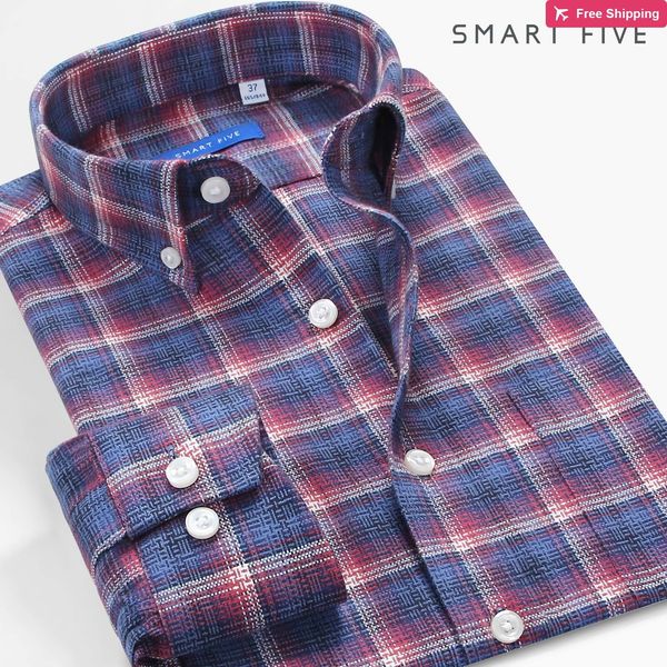 2020 five plaid intelligent casual long sleeves thick winter men's clothes shirts 92aw, White;black
2020 five plaid intelligent casual long sleeves thick winter men's clothes shirts 92aw, White;black