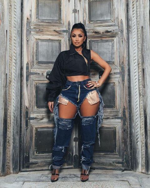 tmustobe slim raise hips jeans street style fashion diamond setting pencil pants womans ripped tassel denim trousers1, Blue
tmustobe slim raise hips jeans street style fashion diamond setting pencil pants womans ripped tassel denim trousers1, Blue