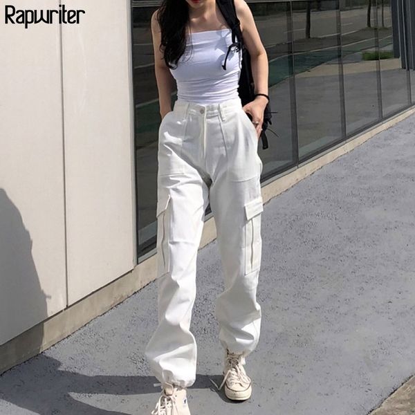 rapwriter streeetwear elastic high waist cargo pants women casual solid harajuku drawstring joggers trousers pocket female 201012, Black;white
rapwriter streeetwear elastic high waist cargo pants women casual solid harajuku drawstring joggers trousers pocket female 201012, Black;white
