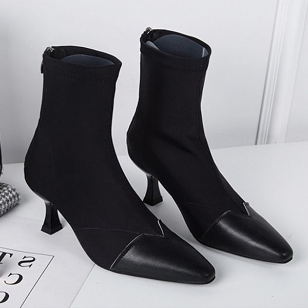 manlegu fashion stretch fabric sock boots pointy toe thin heel ankle boots pointed toe woman boot size 36-42 #er6u, Black
manlegu fashion stretch fabric sock boots pointy toe thin heel ankle boots pointed toe woman boot size 36-42 #er6u, Black