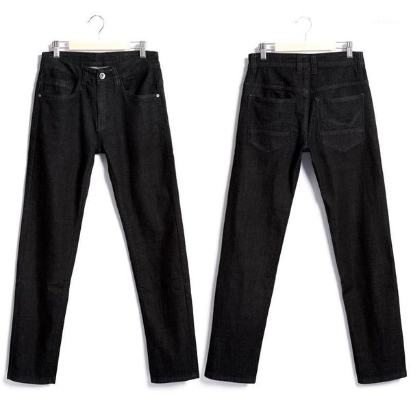 men's jeans tanliyinfu spring&winter black male youth business casual trousers slim body stretch men pants f0071, Blue