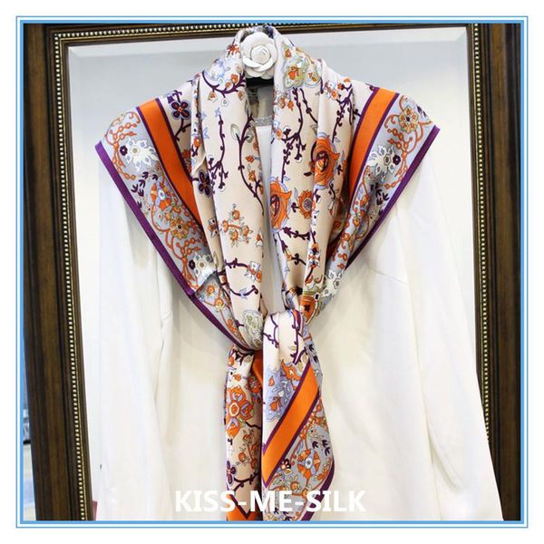 kms flower branch 16 mumi silk satin square scarf printing silk scarf shawl women 105*105cm/80g, Blue;gray
kms flower branch 16 mumi silk satin square scarf printing silk scarf shawl women 105*105cm/80g, Blue;gray