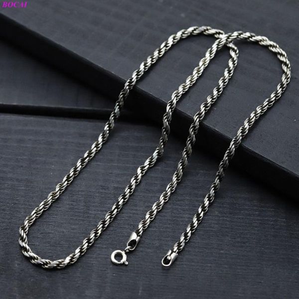 chains bocai solide s925 sterling silver necklace clavicle chain thai long retro personality fashionable men's simple
chains bocai solide s925 sterling silver necklace clavicle chain thai long retro personality fashionable men's simple