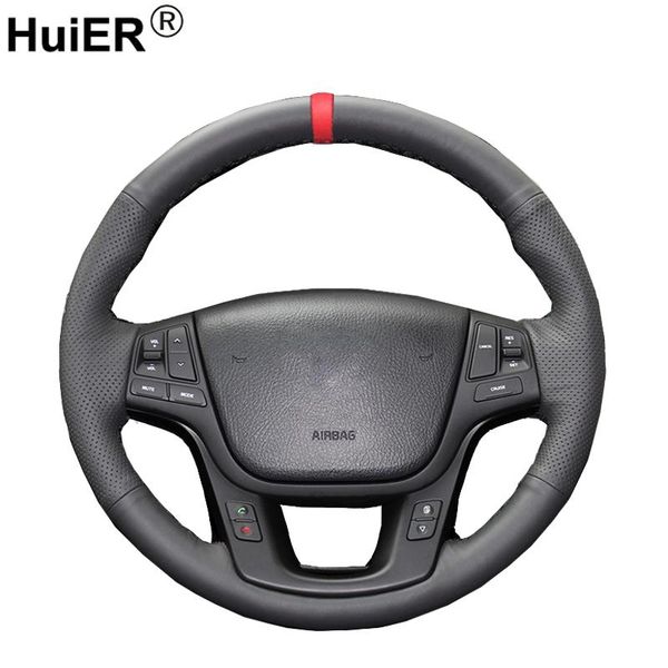 huier hand sew car steering wheel cover red marker for kia sorento 2009-2014 kia cadenza k7 2011-2020 steering-wheel car styling
huier hand sew car steering wheel cover red marker for kia sorento 2009-2014 kia cadenza k7 2011-2020 steering-wheel car styling