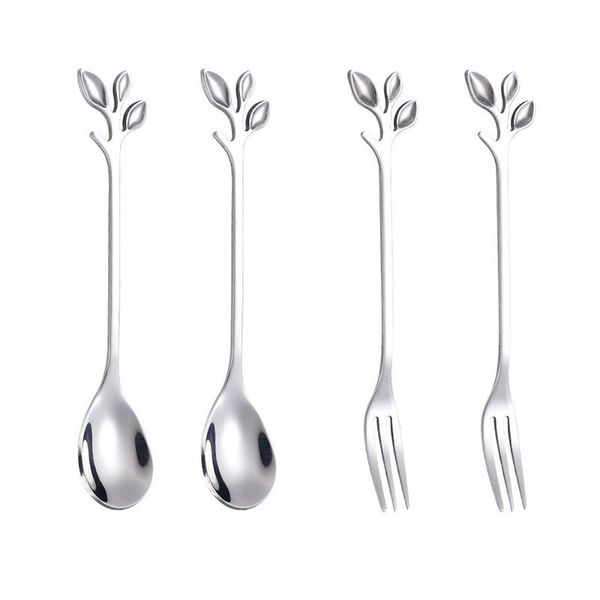 4pcs creative branch leaves spoon fork stainless steel coffee stirring spoon fruit fork teaspoon bar tableware h bbycos
4pcs creative branch leaves spoon fork stainless steel coffee stirring spoon fruit fork teaspoon bar tableware h bbycos