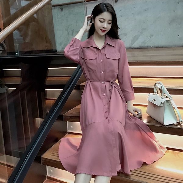 aqt4n 2020 autumn new women's dress lace-up dressshirt dress long skirt mid-length dressfishtail shirt skirt ruffled bleab, Black;gray
aqt4n 2020 autumn new women's dress lace-up dressshirt dress long skirt mid-length dressfishtail shirt skirt ruffled bleab, Black;gray