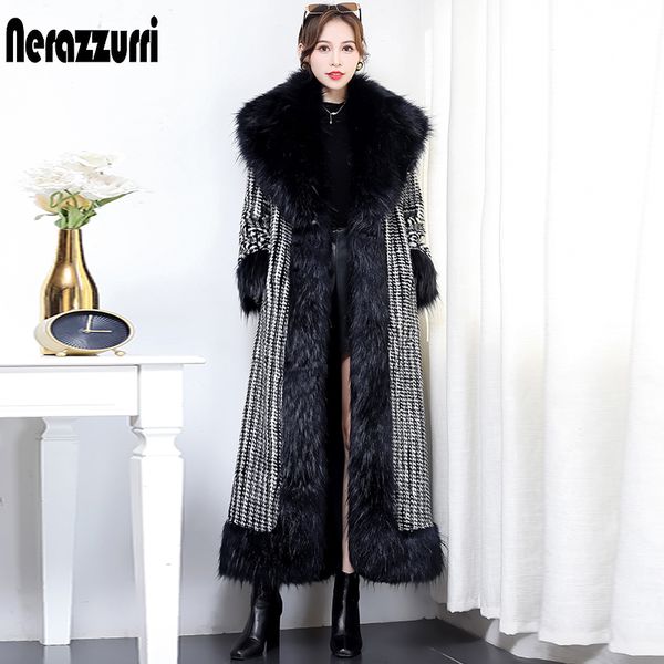 nerazzurri extra long warm colorful faux fur coat with fox fur trim 5xl 6xl plus size for women fashion winter fluffy overcoat 201210, Black
nerazzurri extra long warm colorful faux fur coat with fox fur trim 5xl 6xl plus size for women fashion winter fluffy overcoat 201210, Black