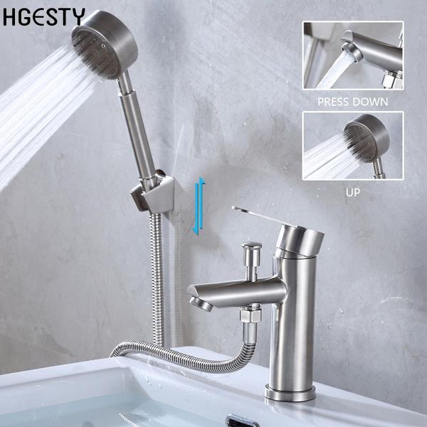 stainless steel basin faucet deck mounted sink mixer tap with shower head bathroom shower and cold water mixing valve nozzle
stainless steel basin faucet deck mounted sink mixer tap with shower head bathroom shower and cold water mixing valve nozzle