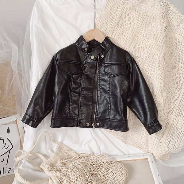 baby girls leather jacket autumn new children's stand-up collar motorcycle clothing for kids black outwear coat 1-7y 201126, Blue;gray
baby girls leather jacket autumn new children's stand-up collar motorcycle clothing for kids black outwear coat 1-7y 201126, Blue;gray