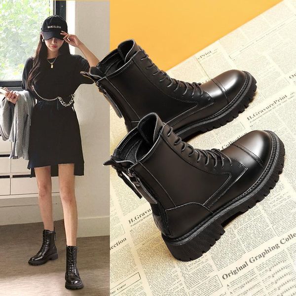 boots women shoes woman solid leather motorcycle square heels platform lace up zipper autumn winter ankle plus size1, Black
boots women shoes woman solid leather motorcycle square heels platform lace up zipper autumn winter ankle plus size1, Black