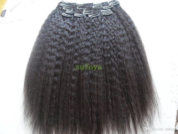new style brazilian human virgin remy kinky staight hair weft clip in extensions blonde color 9 pieces one set, Black;brown
new style brazilian human virgin remy kinky staight hair weft clip in extensions blonde color 9 pieces one set, Black;brown