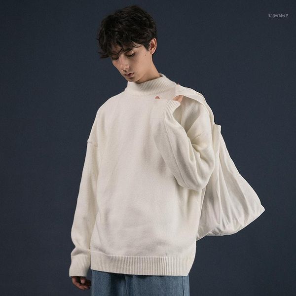 loose simple pullover sweater korean solid color autumn japanese pullover long sleeve vetement homme men clothing de50my1, White;black
loose simple pullover sweater korean solid color autumn japanese pullover long sleeve vetement homme men clothing de50my1, White;black