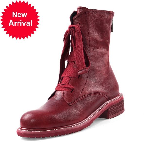 2021 female ankle platforms women's lace shoes whoppers leather boots genuine size 42 bam4, Black
2021 female ankle platforms women's lace shoes whoppers leather boots genuine size 42 bam4, Black