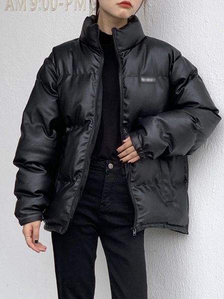 winter 2020 new black bread coat leather coat temperament small son cotton cotton jacket korean women's wear1
winter 2020 new black bread coat leather coat temperament small son cotton cotton jacket korean women's wear1