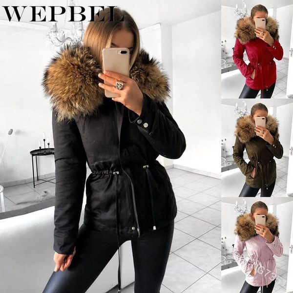 wepbel women parka solid color full sleeve fur hooded zipper slim winter warm thick casual fashion new ladies parkas1, Black
wepbel women parka solid color full sleeve fur hooded zipper slim winter warm thick casual fashion new ladies parkas1, Black